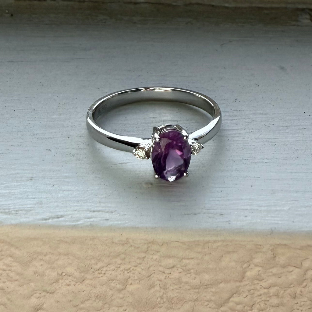 Moonlit Amethyst Ring
