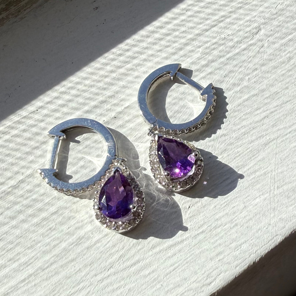 Violet Prism Earrings