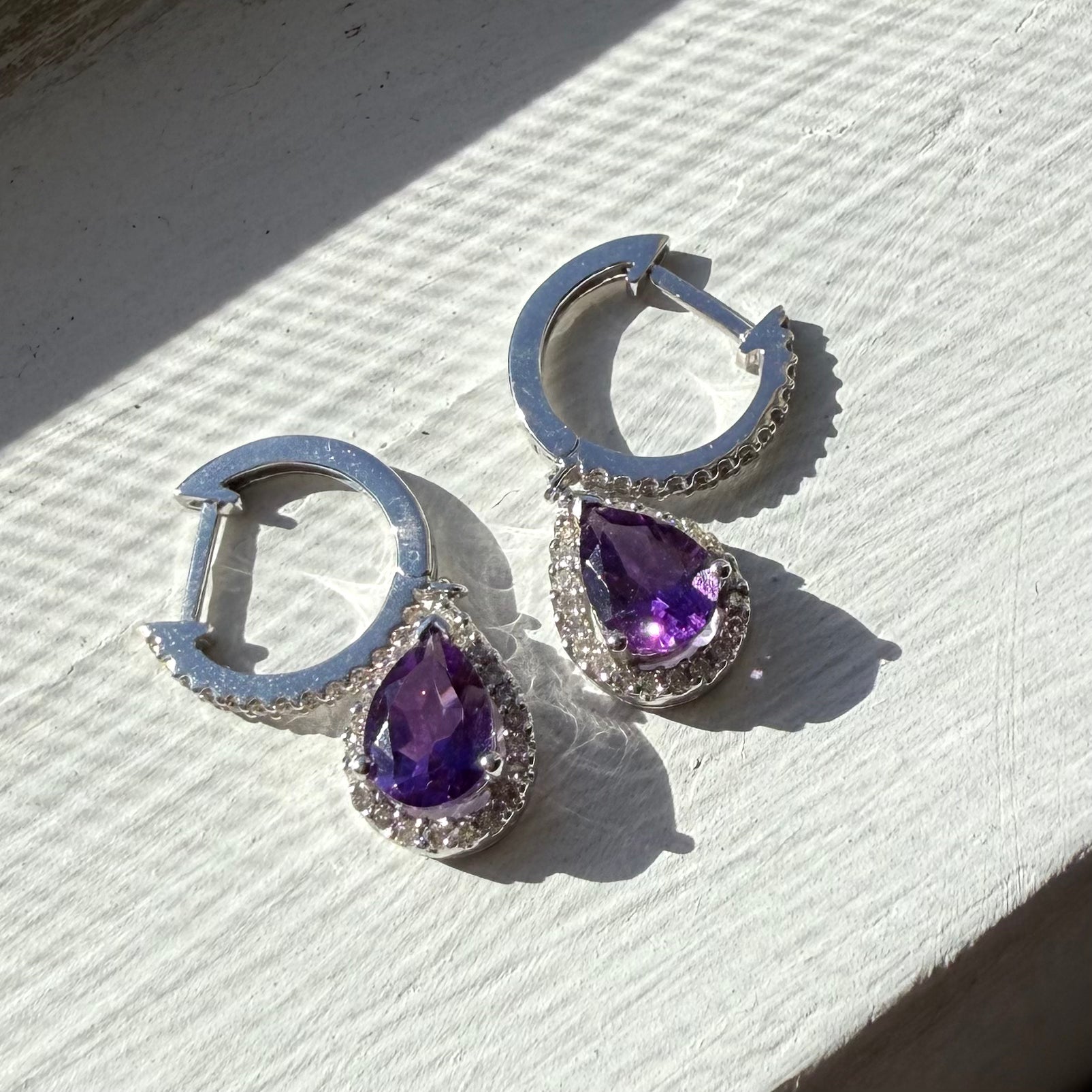 Violet Prism Earrings