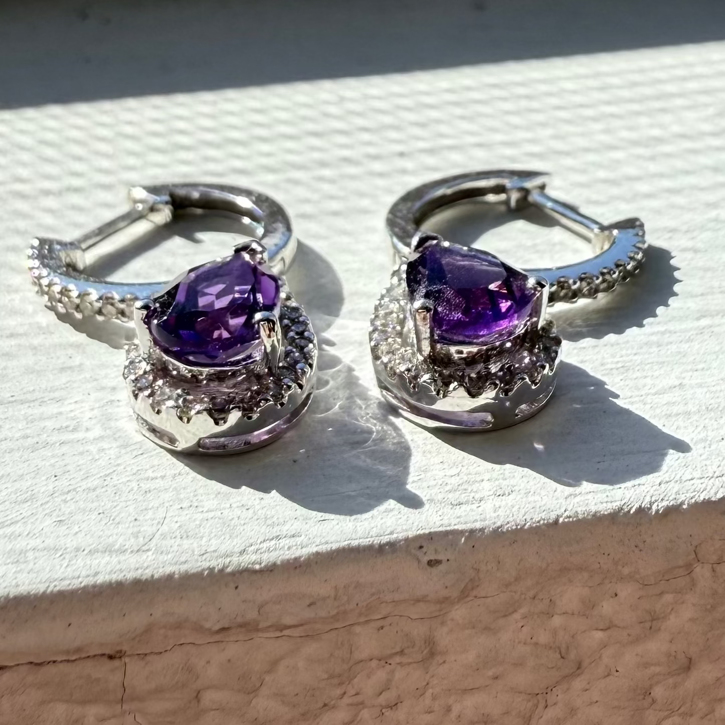 Violet Prism Earrings