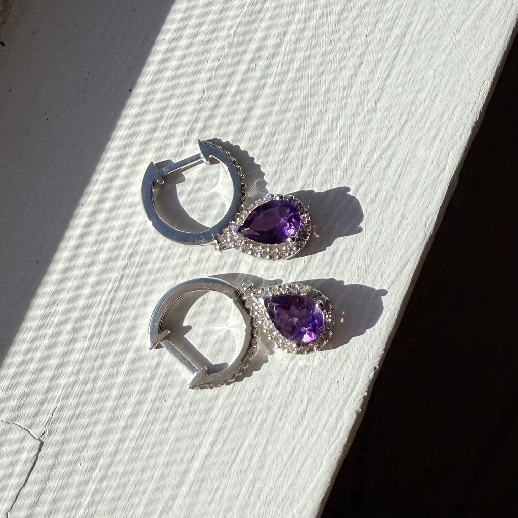 Violet Prism Earrings