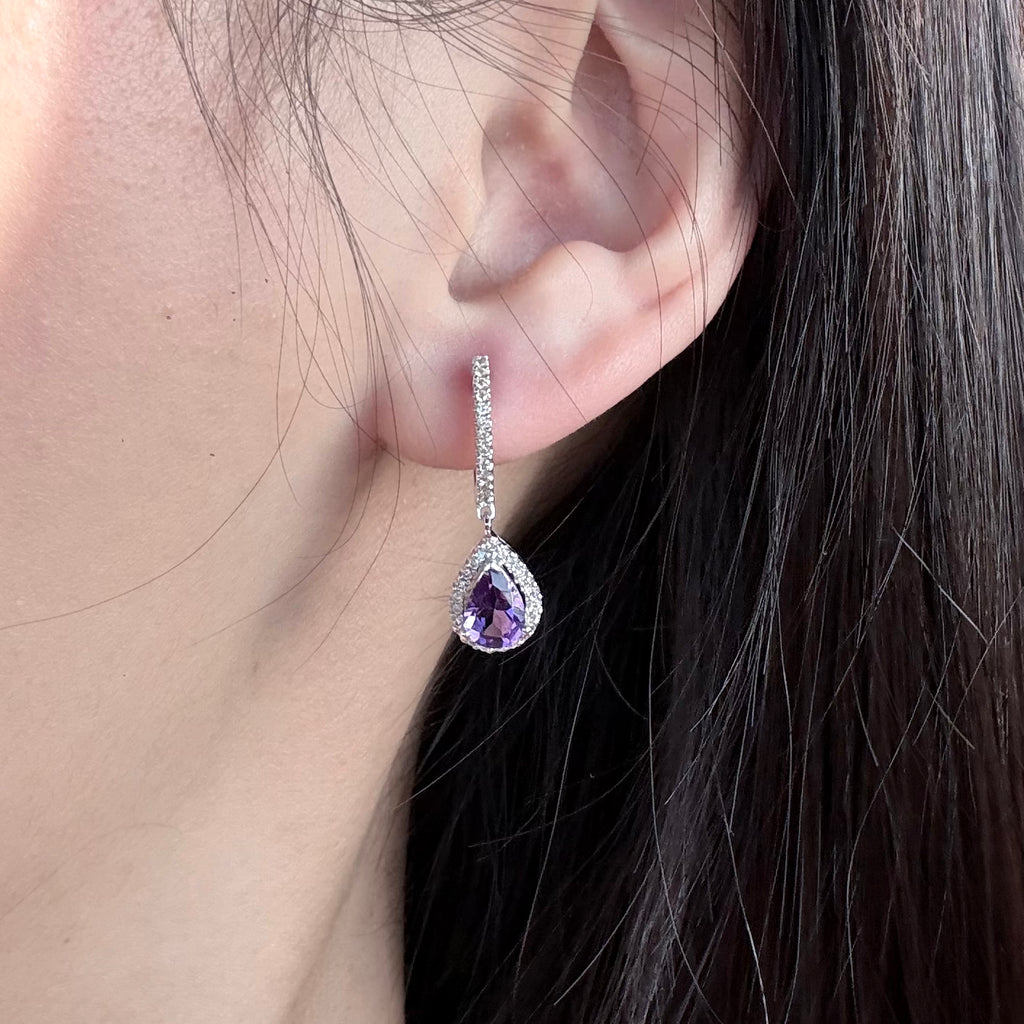 Violet Prism Earrings