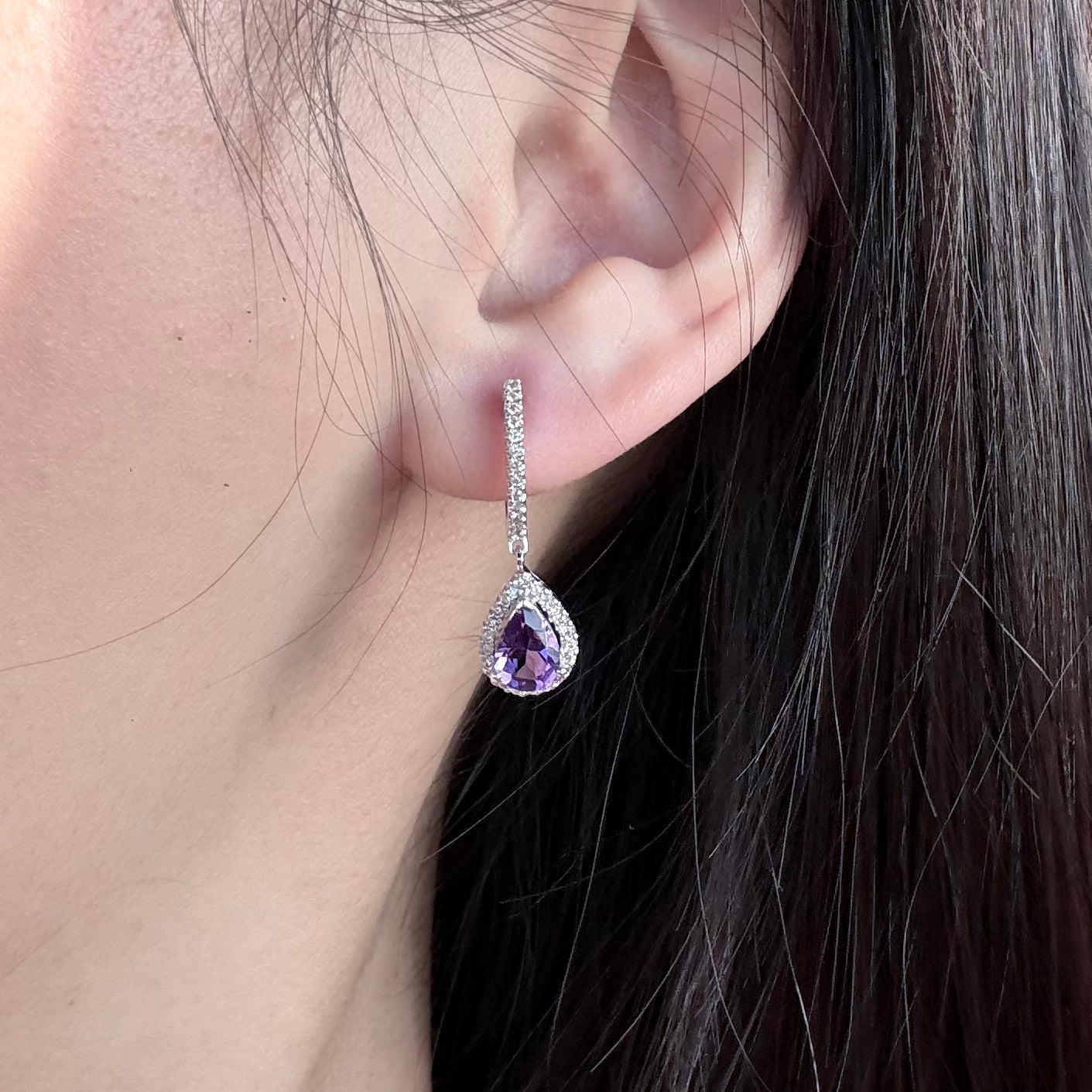 Violet Prism Earrings